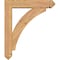 Ekena Millwork Thorton Arts and Crafts Smooth Bracket w/ Offset Brace, Western Red Cedar, 5 1/2"W x 24"D x 28"H BKT0604X24X28THR03SWR - alternate 4